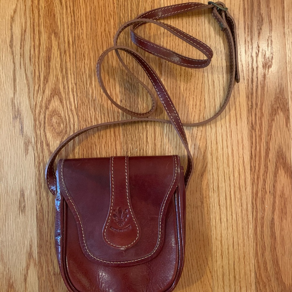 Genuine Leather Crossbody Bag Made in Italy